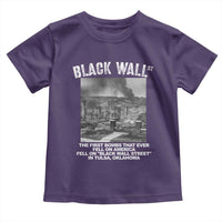Black Wall Street First Bombs Toddler T Shirt Tulsa Oklahoma Black History Month