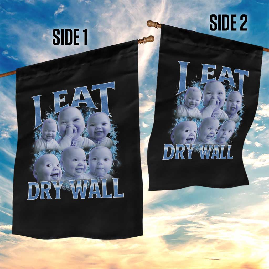 Funny AI Baby Meme Laughing Garden Flag I Eat Dry Wall Baby Brainrot - Wonder Print Shop