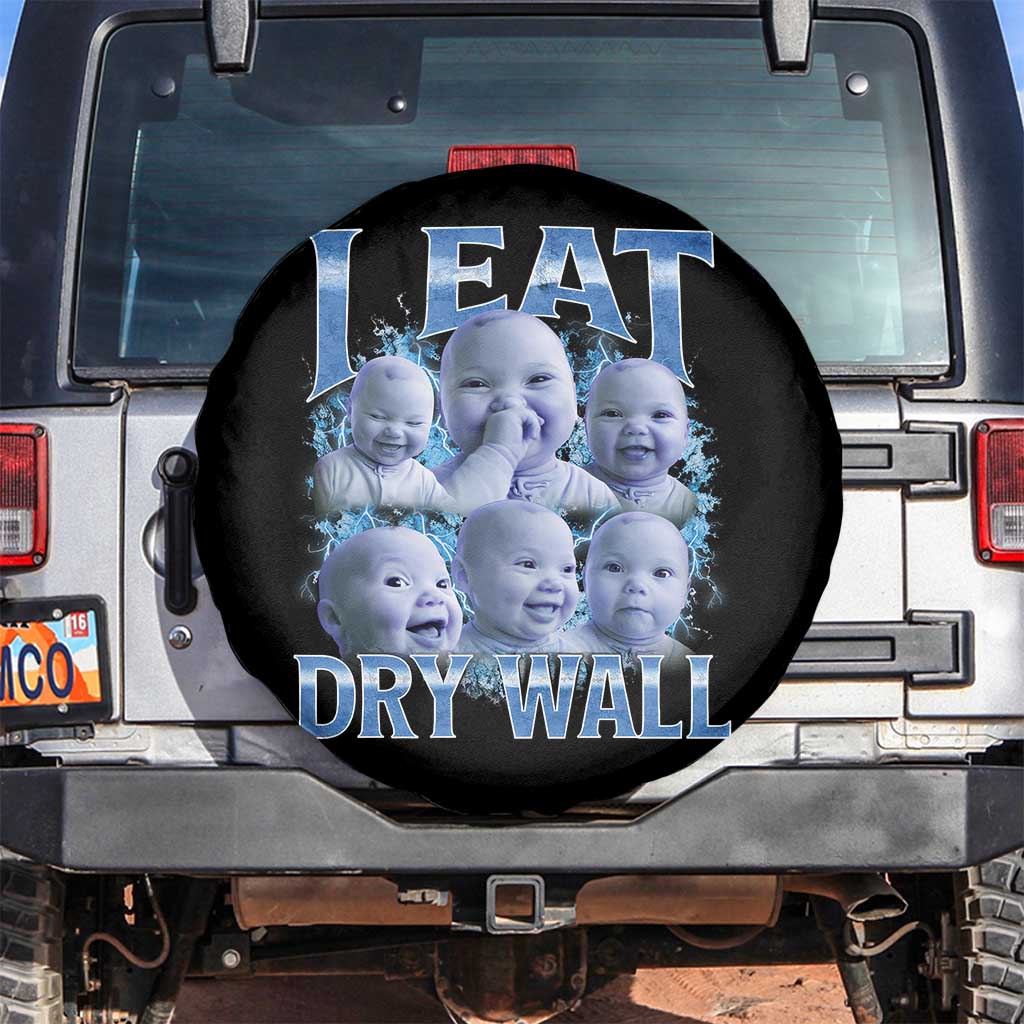 Funny AI Baby Meme Laughing Spare Tire Cover I Eat Dry Wall Baby Brainrot - Wonder Print Shop