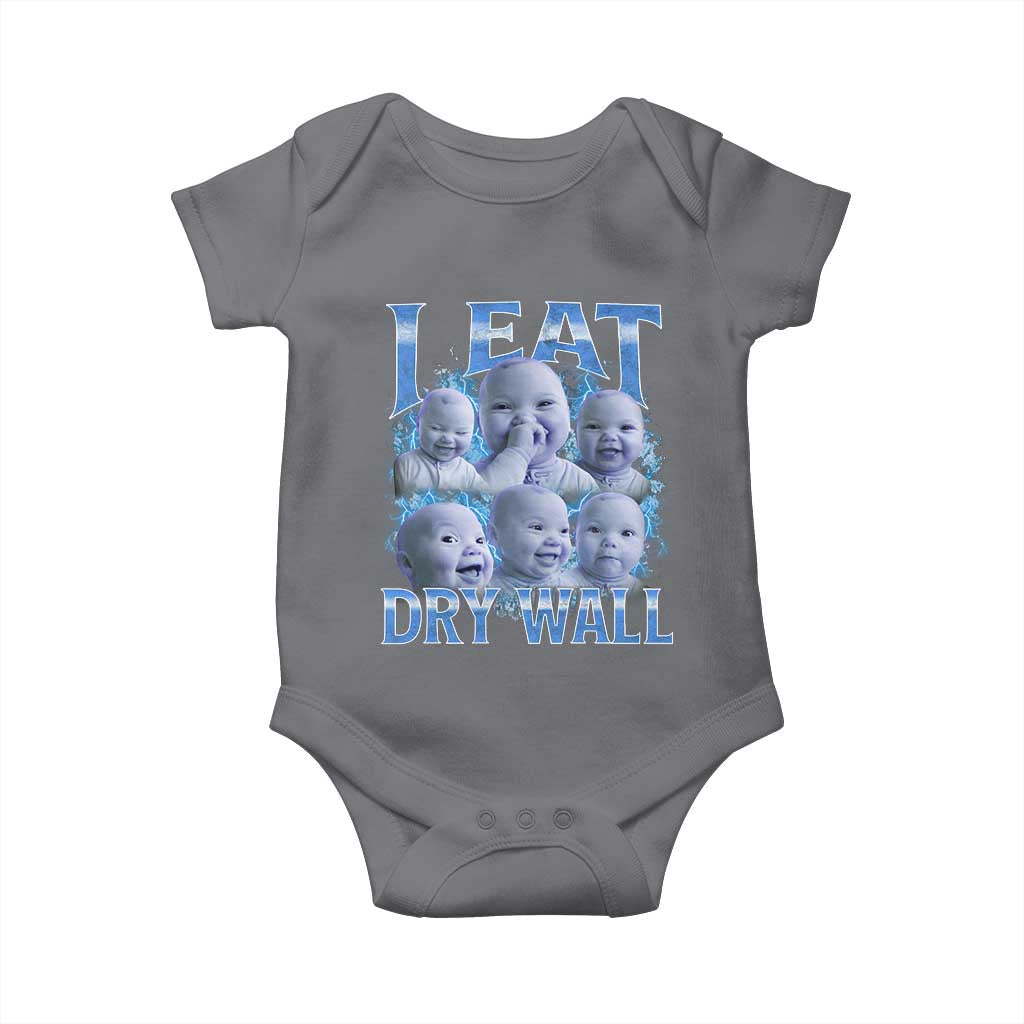 Funny AI Baby Meme Laughing Baby Onesie I Eat Dry Wall Baby Brainrot - Wonder Print Shop