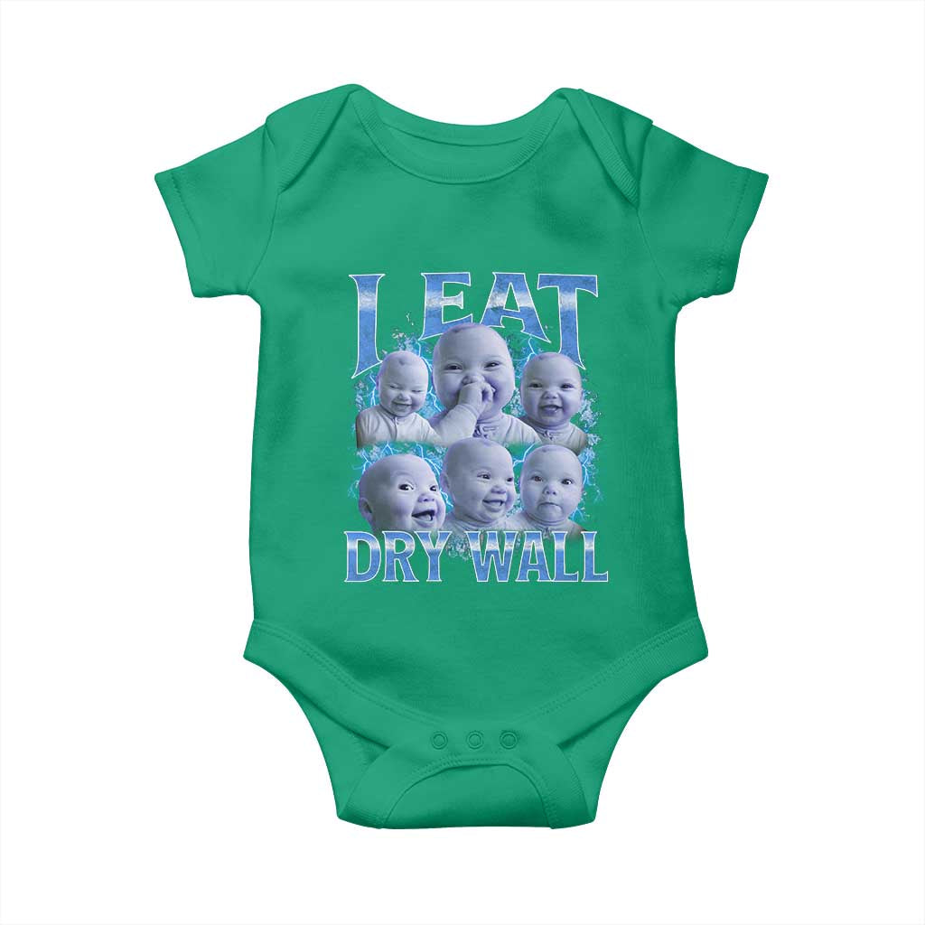 Funny AI Baby Meme Laughing Baby Onesie I Eat Dry Wall Baby Brainrot - Wonder Print Shop