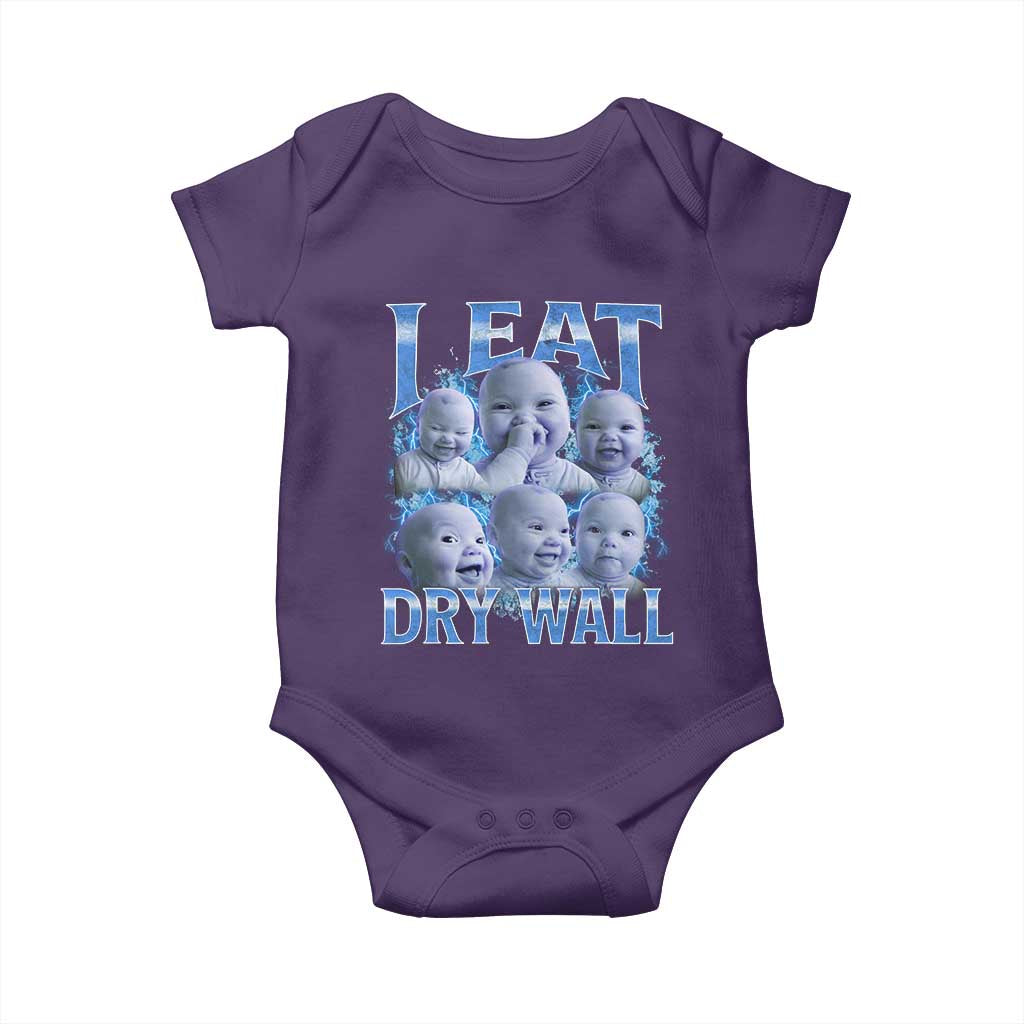 Funny AI Baby Meme Laughing Baby Onesie I Eat Dry Wall Baby Brainrot - Wonder Print Shop