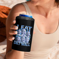 Funny AI Baby Meme Laughing 4 in 1 Can Cooler Tumbler I Eat Dry Wall Baby Brainrot - Wonder Print Shop