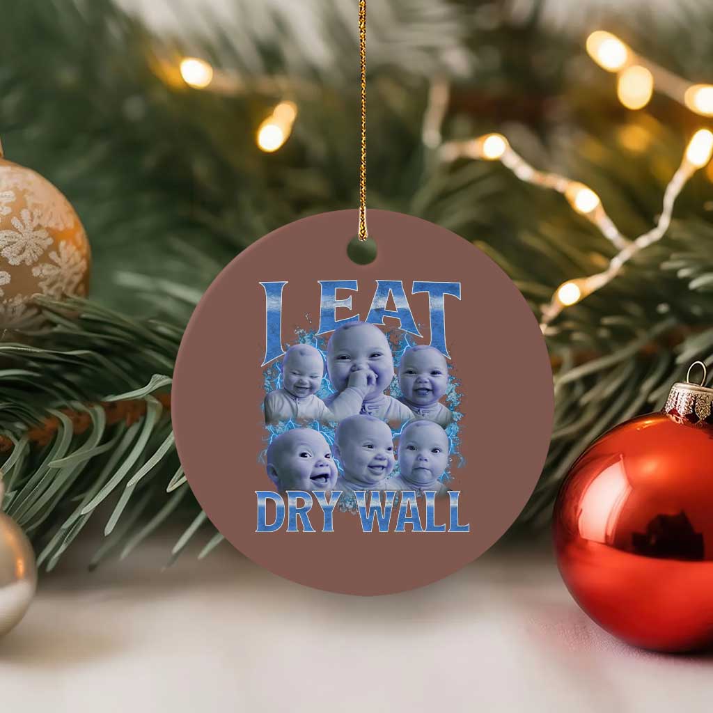 Funny AI Baby Meme Laughing Ceramic Ornament I Eat Dry Wall Baby Brainrot - Wonder Print Shop