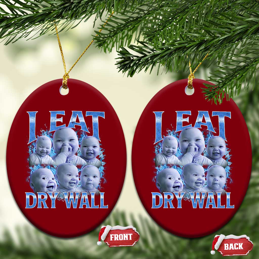 Funny AI Baby Meme Laughing Ceramic Ornament I Eat Dry Wall Baby Brainrot - Wonder Print Shop