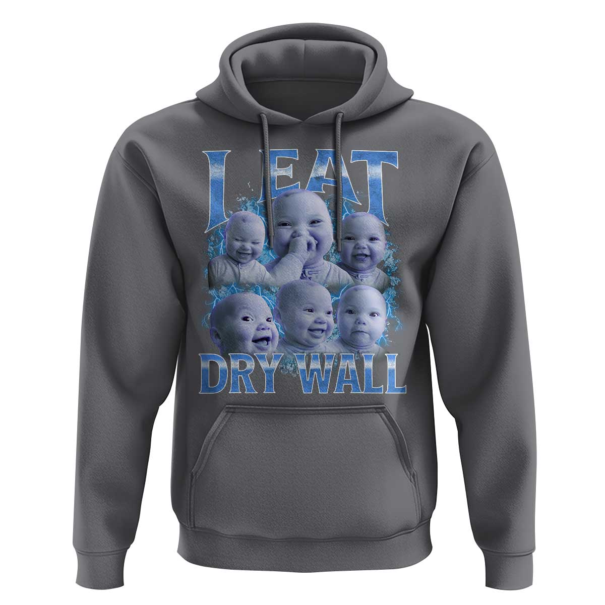 Funny AI Baby Meme Laughing Hoodie I Eat Dry Wall Baby Brainrot - Wonder Print Shop