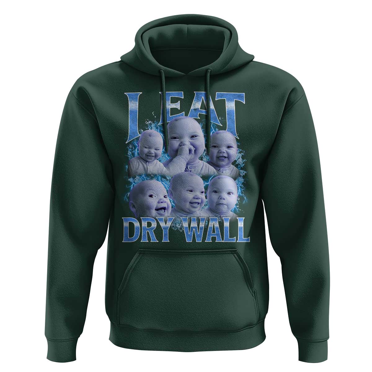 Funny AI Baby Meme Laughing Hoodie I Eat Dry Wall Baby Brainrot - Wonder Print Shop