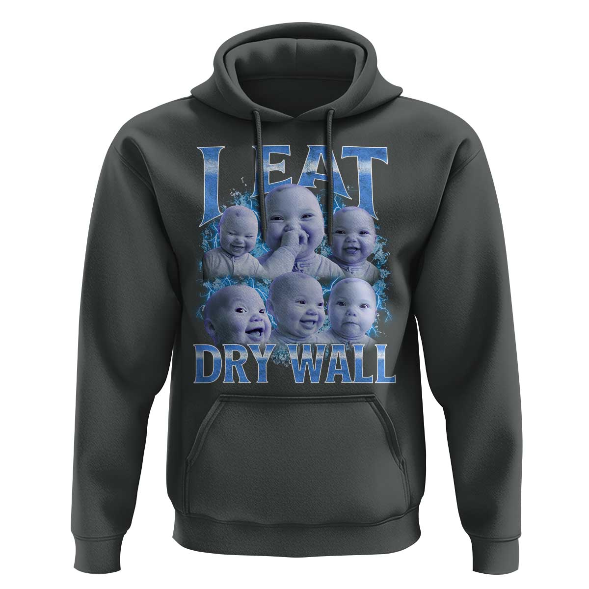 Funny AI Baby Meme Laughing Hoodie I Eat Dry Wall Baby Brainrot - Wonder Print Shop