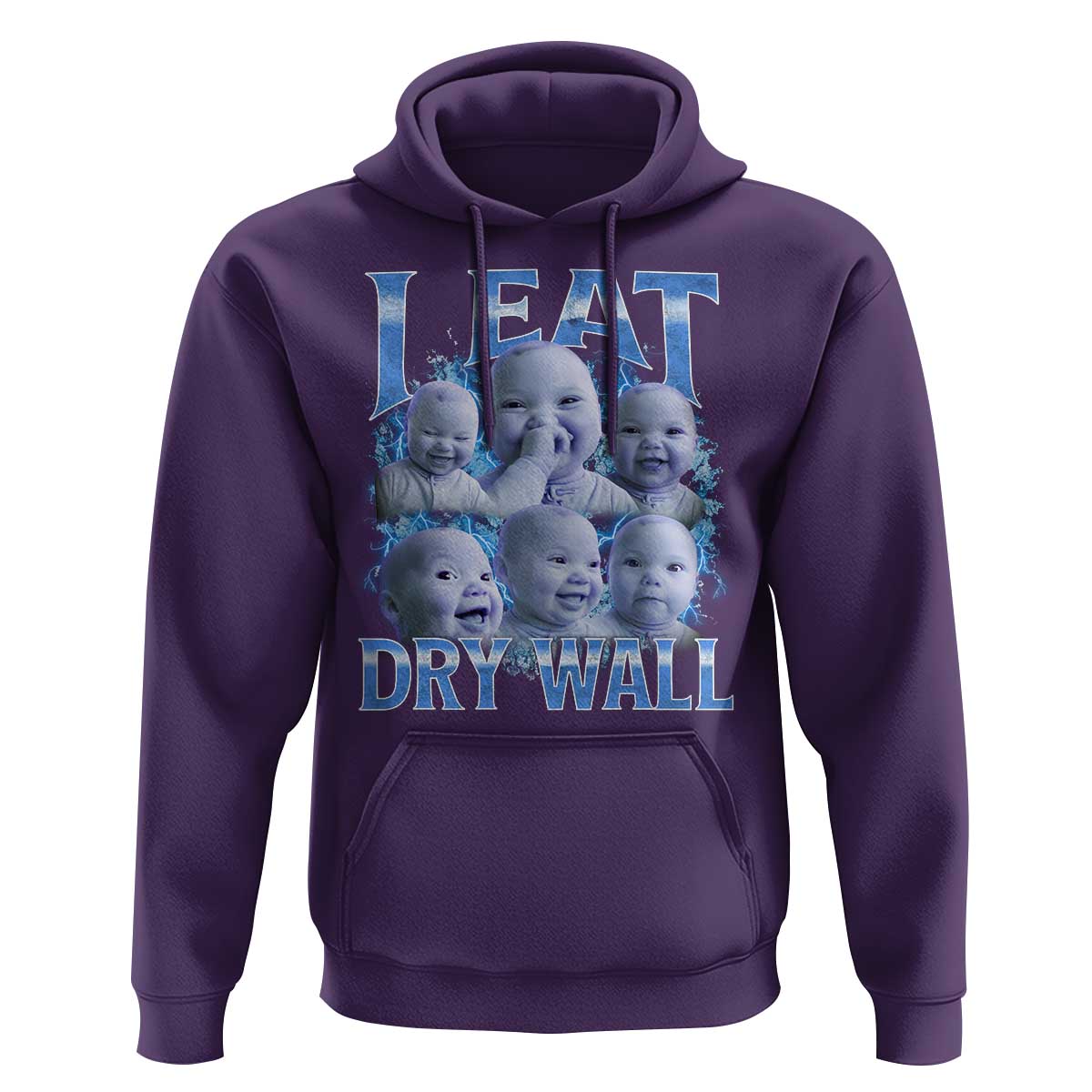 Funny AI Baby Meme Laughing Hoodie I Eat Dry Wall Baby Brainrot - Wonder Print Shop