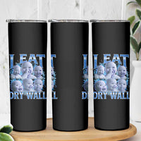 Funny AI Baby Meme Laughing Skinny Tumbler I Eat Dry Wall Baby Brainrot - Wonder Print Shop