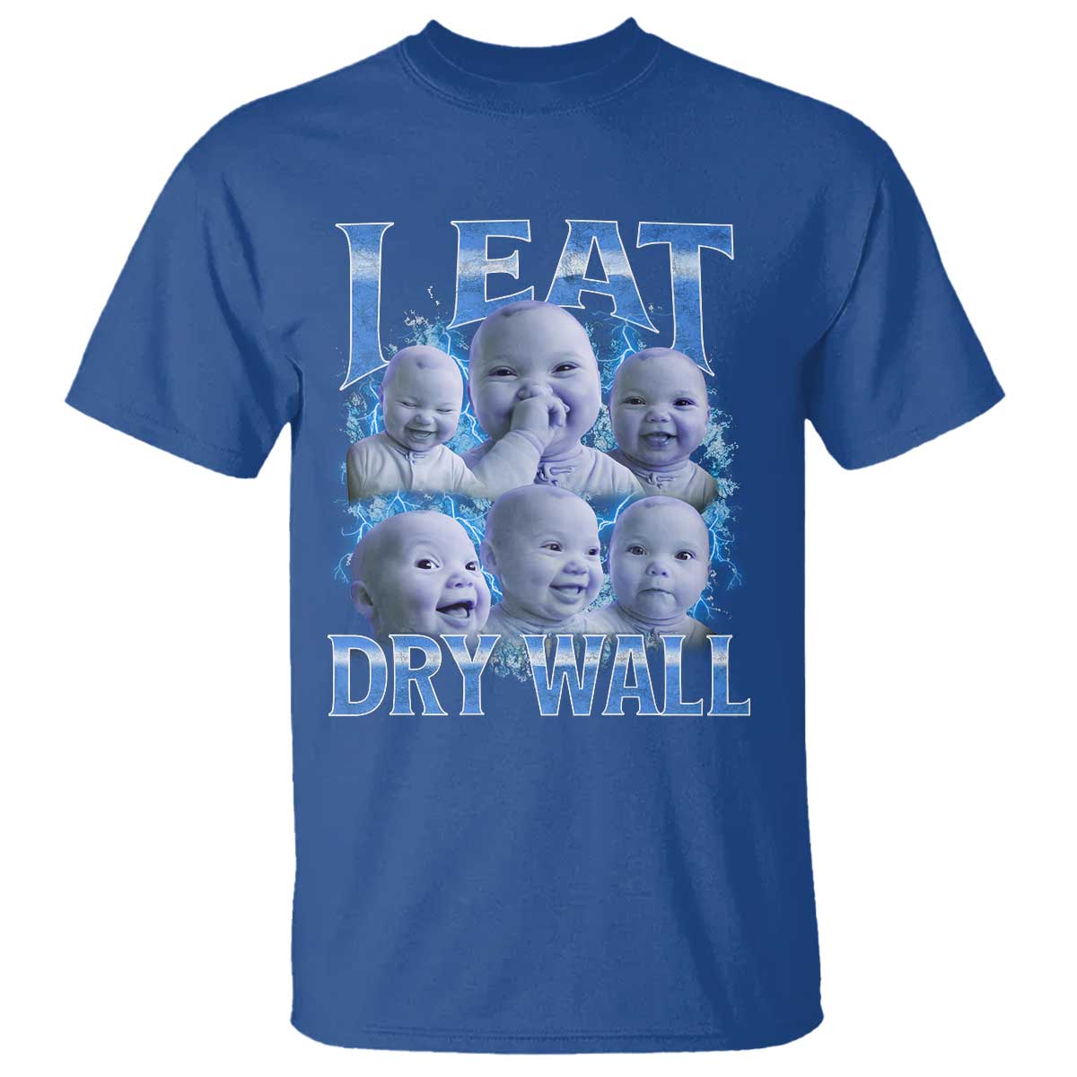 Funny AI Baby Meme Laughing T Shirt I Eat Dry Wall Baby Brainrot - Wonder Print Shop