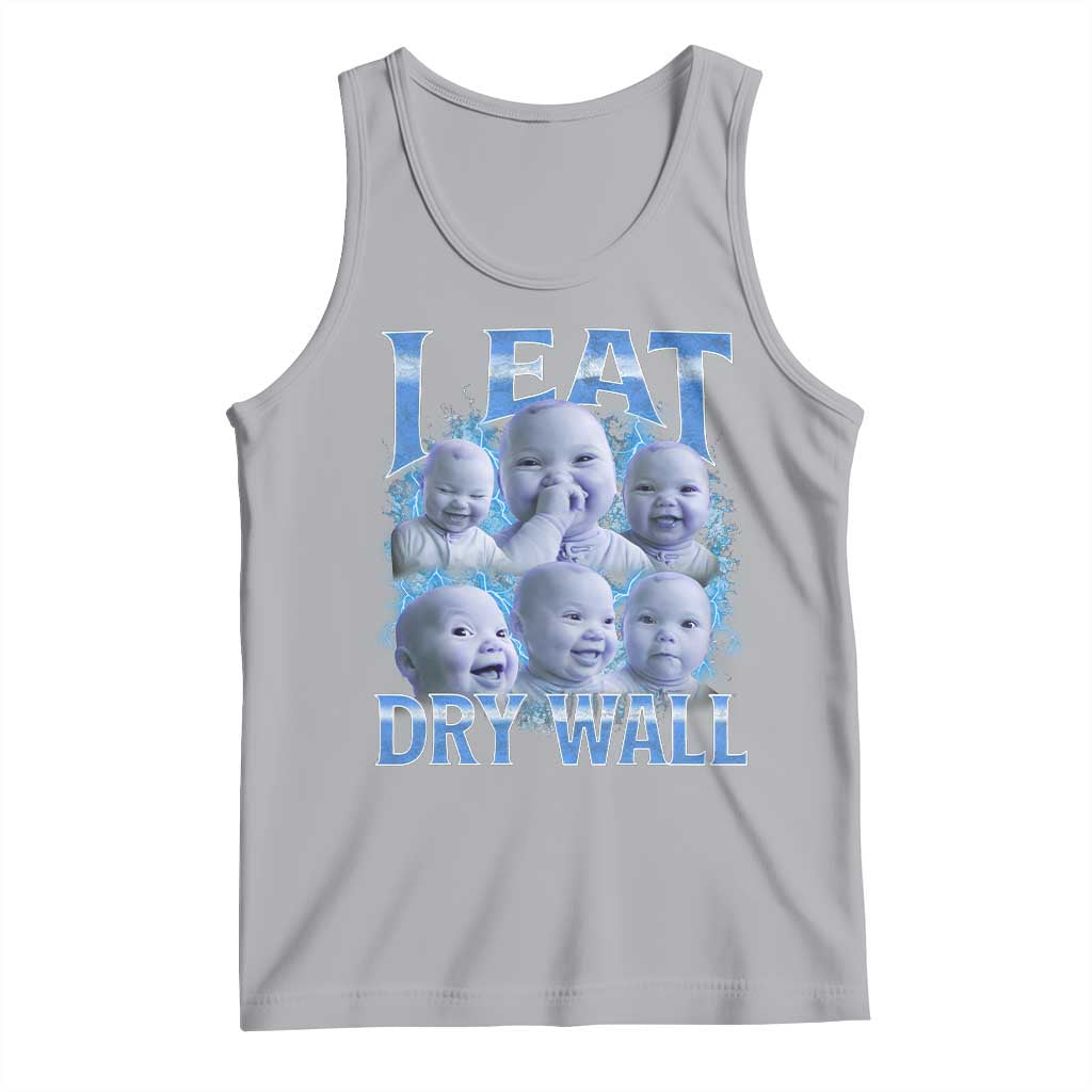 Funny AI Baby Meme Laughing Tank Top I Eat Dry Wall Baby Brainrot - Wonder Print Shop