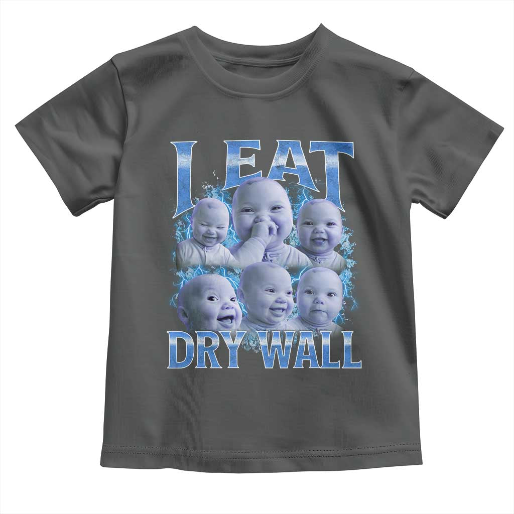Funny AI Baby Meme Laughing Toddler T Shirt I Eat Dry Wall Baby Brainrot - Wonder Print Shop