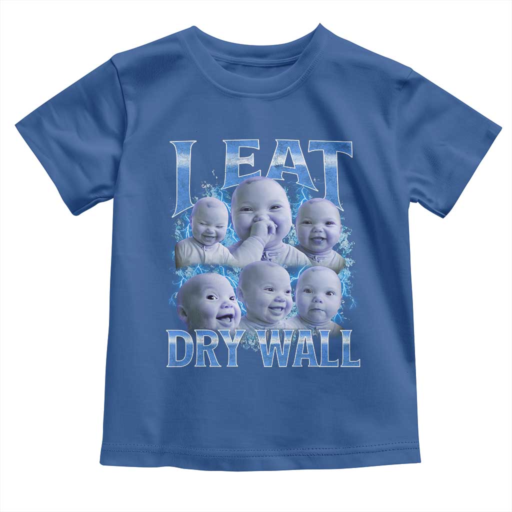 Funny AI Baby Meme Laughing Toddler T Shirt I Eat Dry Wall Baby Brainrot - Wonder Print Shop