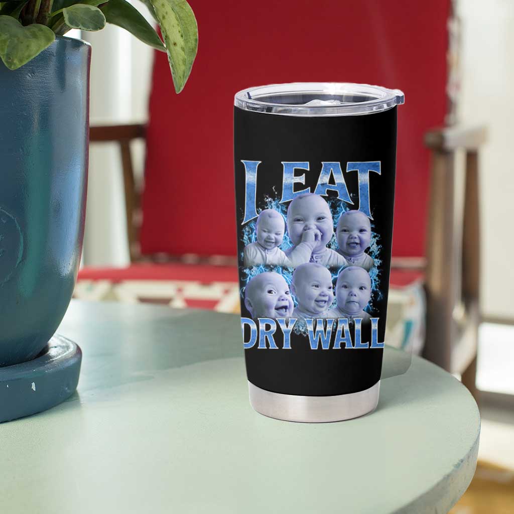 Funny AI Baby Meme Laughing Tumbler Cup I Eat Dry Wall Baby Brainrot - Wonder Print Shop