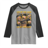 Funny Live By The Goop Die By The Goop Raglan Shirt - Wonder Print Shop