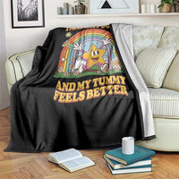 I Made A Poopy And My Tummy Feels Better Throw Blanket Funny Inappropriate Vacation Swap Adult - Wonder Print Shop