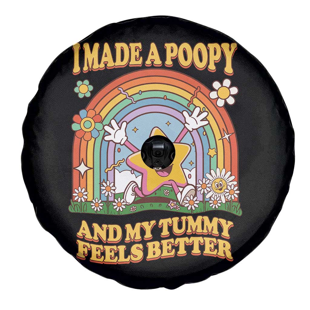 I Made A Poopy And My Tummy Feels Better Spare Tire Cover Funny Inappropriate Vacation Swap Adult - Wonder Print Shop