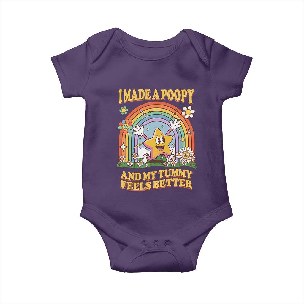 I Made A Poopy And My Tummy Feels Better Baby Onesie Funny Inappropriate Vacation Swap Adult - Wonder Print Shop