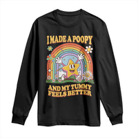 I Made A Poopy And My Tummy Feels Better Long Sleeve Shirt Funny Inappropriate Vacation Swap Adult - Wonder Print Shop