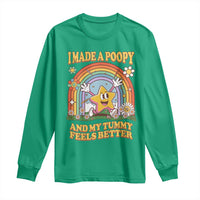 I Made A Poopy And My Tummy Feels Better Long Sleeve Shirt Funny Inappropriate Vacation Swap Adult - Wonder Print Shop