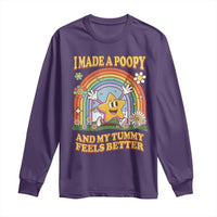 I Made A Poopy And My Tummy Feels Better Long Sleeve Shirt Funny Inappropriate Vacation Swap Adult - Wonder Print Shop