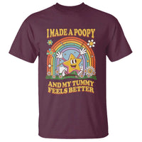 I Made A Poopy And My Tummy Feels Better T Shirt Funny Inappropriate Vacation Swap Adult - Wonder Print Shop