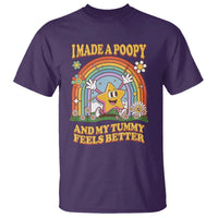 I Made A Poopy And My Tummy Feels Better T Shirt Funny Inappropriate Vacation Swap Adult - Wonder Print Shop
