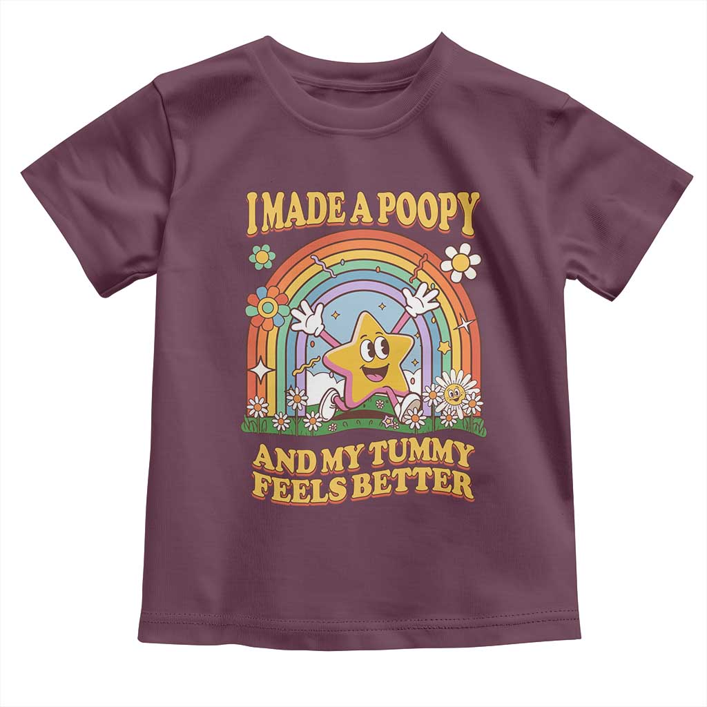 I Made A Poopy And My Tummy Feels Better Toddler T Shirt Funny Inappropriate Vacation Swap Adult - Wonder Print Shop