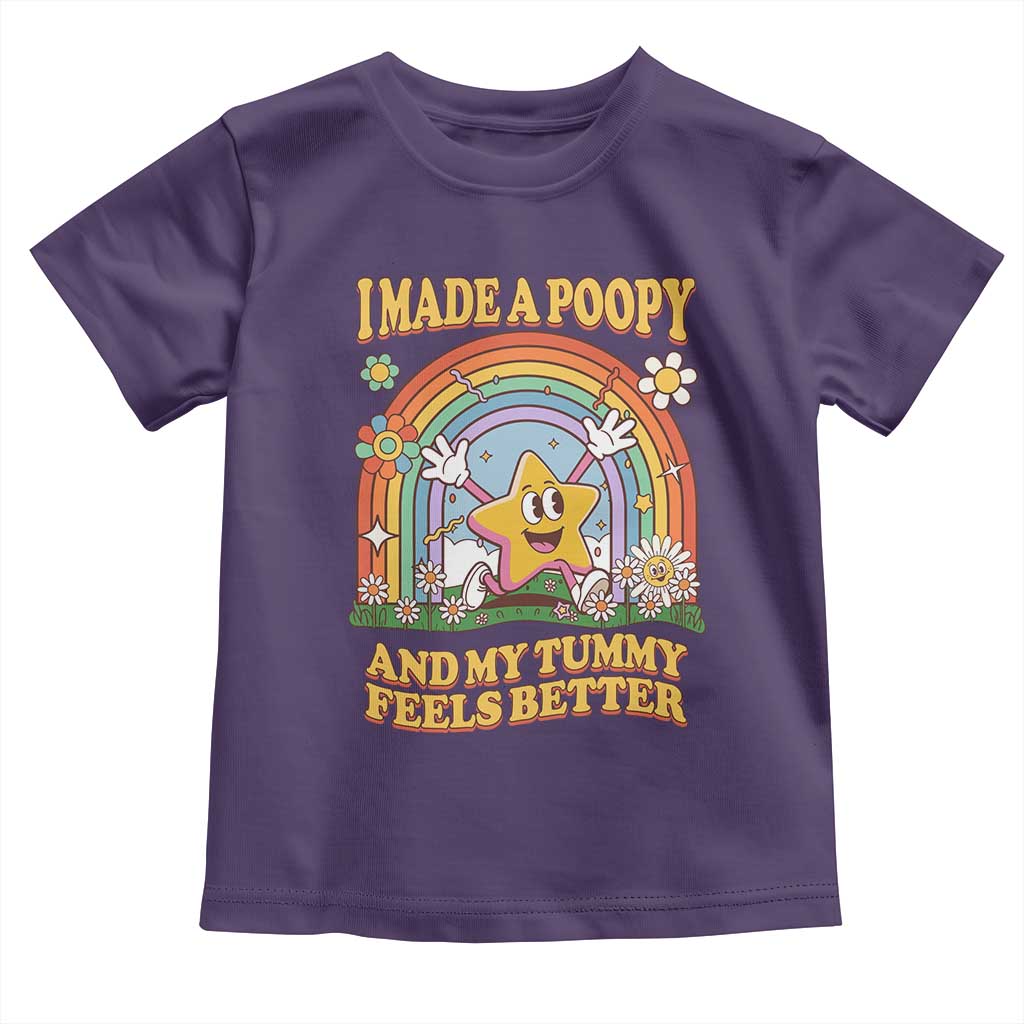 I Made A Poopy And My Tummy Feels Better Toddler T Shirt Funny Inappropriate Vacation Swap Adult - Wonder Print Shop