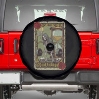 Funny Tarot Card Deadlifts Gym Workout Skeleton Spare Tire Cover