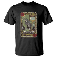 Funny Tarot Card Deadlifts Gym Workout Skeleton T Shirt