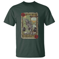 Funny Tarot Card Deadlifts Gym Workout Skeleton T Shirt