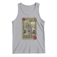 Funny Tarot Card Deadlifts Gym Workout Skeleton Tank Top