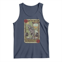 Funny Tarot Card Deadlifts Gym Workout Skeleton Tank Top