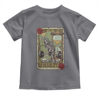Funny Tarot Card Deadlifts Gym Workout Skeleton Toddler T Shirt