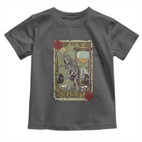 Funny Tarot Card Deadlifts Gym Workout Skeleton Toddler T Shirt