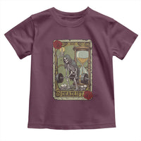 Funny Tarot Card Deadlifts Gym Workout Skeleton Toddler T Shirt