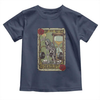 Funny Tarot Card Deadlifts Gym Workout Skeleton Toddler T Shirt
