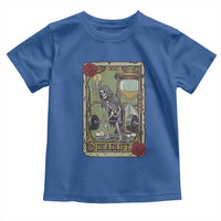 Funny Tarot Card Deadlifts Gym Workout Skeleton Toddler T Shirt