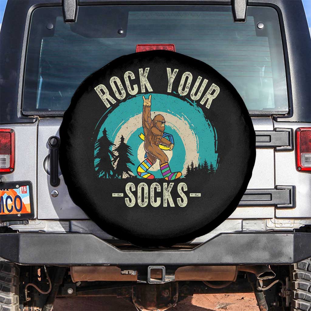 Funny Down Syndrome Awareness Bigfoot Spare Tire Cover Rock Your Socks