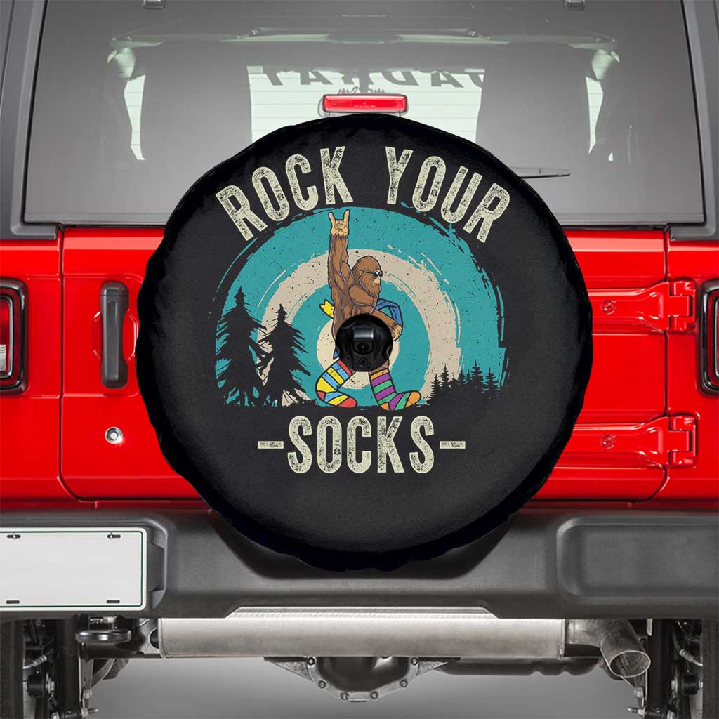 Funny Down Syndrome Awareness Bigfoot Spare Tire Cover Rock Your Socks