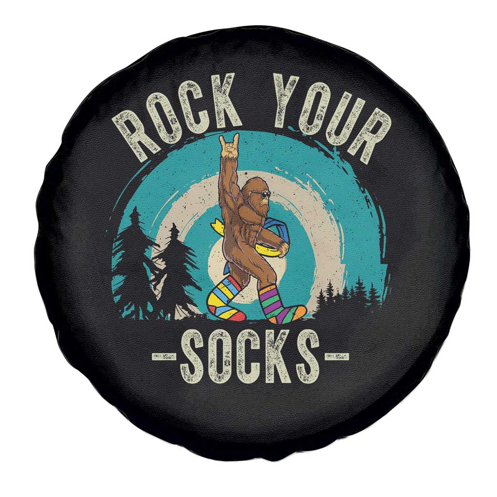 Funny Down Syndrome Awareness Bigfoot Spare Tire Cover Rock Your Socks