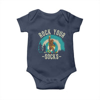 Funny Down Syndrome Awareness Bigfoot Baby Onesie Rock Your Socks