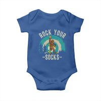 Funny Down Syndrome Awareness Bigfoot Baby Onesie Rock Your Socks