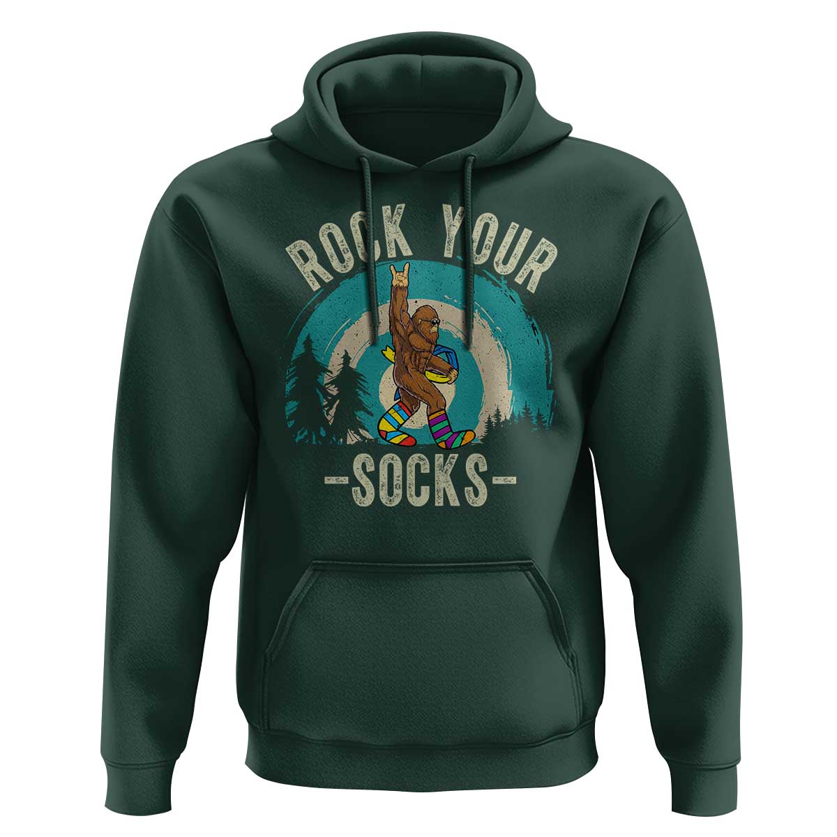 Funny Down Syndrome Awareness Bigfoot Hoodie Rock Your Socks