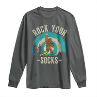 Funny Down Syndrome Awareness Bigfoot Long Sleeve Shirt Rock Your Socks