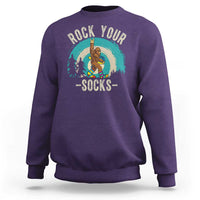 Funny Down Syndrome Awareness Bigfoot Sweatshirt Rock Your Socks