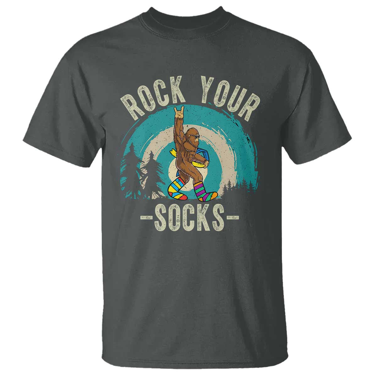 Funny Down Syndrome Awareness Bigfoot T Shirt Rock Your Socks