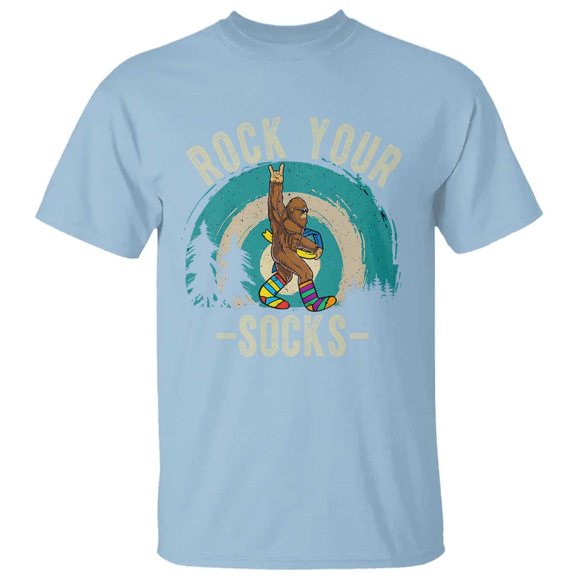 Funny Down Syndrome Awareness Bigfoot T Shirt Rock Your Socks